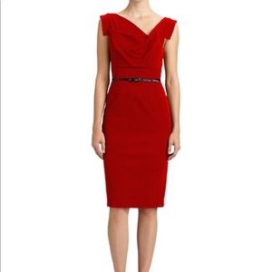Black Halo red Jackie O dress size 0